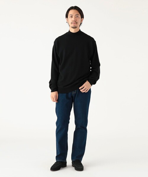 B:MING by BEAMS（ビーミングバイビームス）の「14ゲージ モックネック ニット（ニット/セーター・メンズ・チャコールグレー/ブラック・SMALL/MEDIUM/LARGE）」の16枚目の写真