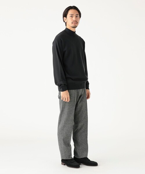 B:MING by BEAMS（ビーミングバイビームス）の「14ゲージ モックネック ニット（ニット/セーター・メンズ・チャコールグレー/ブラック・SMALL/MEDIUM/LARGE）」の14枚目の写真