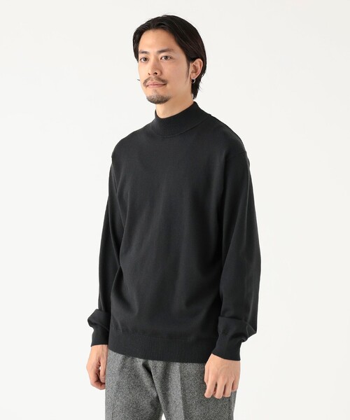 B:MING by BEAMS（ビーミングバイビームス）の「14ゲージ モックネック ニット（ニット/セーター・メンズ・チャコールグレー/ブラック・SMALL/MEDIUM/LARGE）」の13枚目の写真
