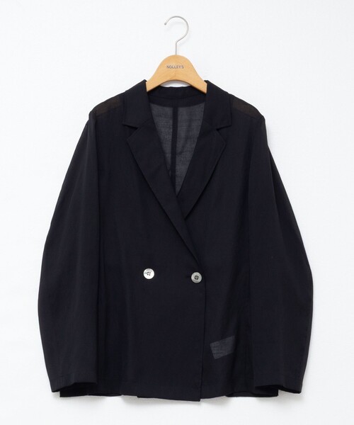 セール】ウォッシャブルリネン風シアージャケット（テーラード