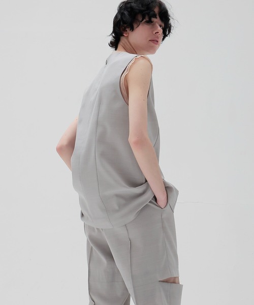 DRESSLAVE(ドレスレイブ)の「suiting vest(スーツベスト)(ベスト・レディース・ブラック/グレー・38)」の11枚目の写真
