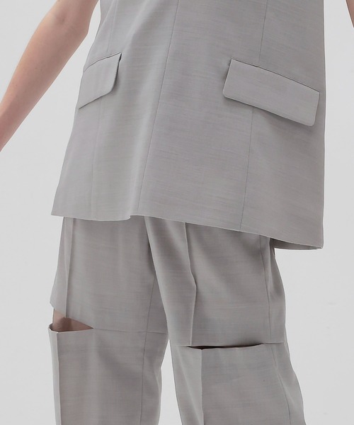 DRESSLAVE(ドレスレイブ)の「suiting vest(スーツベスト)(ベスト・レディース・ブラック/グレー・38)」の7枚目の写真