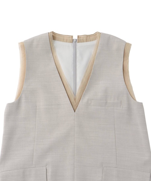 DRESSLAVE(ドレスレイブ)の「suiting vest(スーツベスト)(ベスト・レディース・ブラック/グレー・38)」の18枚目の写真
