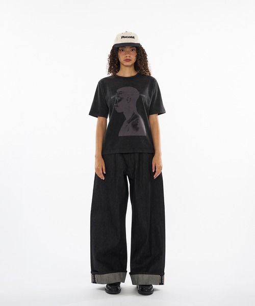 WISH FOR EVER（ウィッシュフォーエバー）の「HIGH INKJET FACE PRINT T / ハイインクジェットフェイスプリントT（Tシャツ/カットソー・メンズ・ピンク/ブラック/グレー/ネイビー・SMALL/LARGE/MEDIUM）」の20枚目の写真