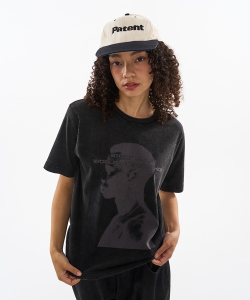 WISH FOR EVER（ウィッシュフォーエバー）の「HIGH INKJET FACE PRINT T / ハイインクジェットフェイスプリントT（Tシャツ/カットソー・メンズ・ピンク/ブラック/グレー/ネイビー・SMALL/LARGE/MEDIUM）」の11枚目の写真