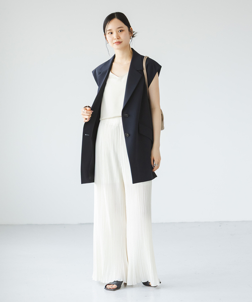 Noble（ノーブル）の「ファジーシフォンランダムプリーツパンツ（その他パンツ・レディース・ホワイト系その他・FREE）」の10枚目の写真