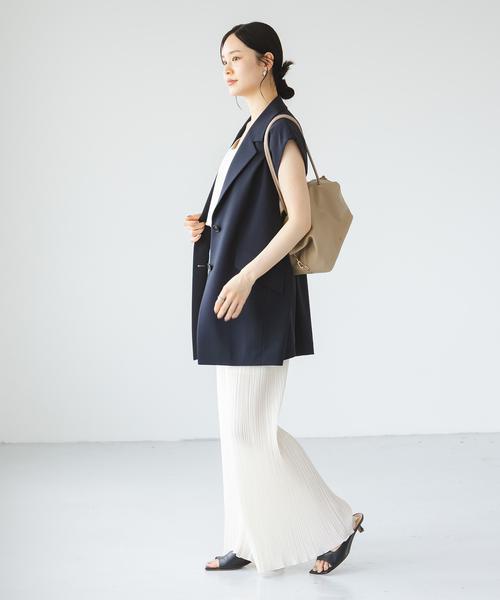 Noble（ノーブル）の「ファジーシフォンランダムプリーツパンツ（その他パンツ・レディース・ホワイト系その他・FREE）」の11枚目の写真