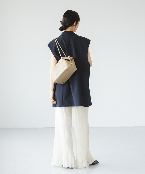 Noble（ノーブル）の「ファジーシフォンランダムプリーツパンツ（その他パンツ・レディース・ホワイト系その他・FREE）」の12枚目の写真