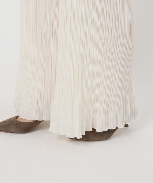 Noble（ノーブル）の「ファジーシフォンランダムプリーツパンツ（その他パンツ・レディース・ホワイト系その他・FREE）」の19枚目の写真