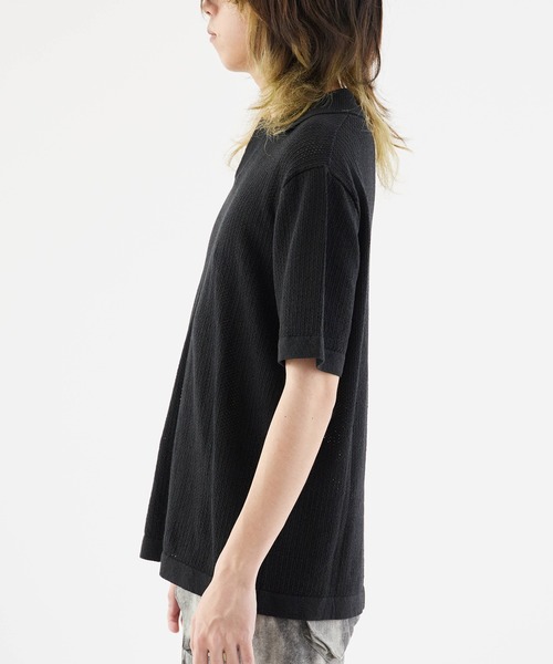 Theater code(シアターコード)の「Short Sleeve Mesh Tops / 半袖メッシュトップス(Tシャツ/カットソー・メンズ・ブラック/ホワイト・M/L)」の15枚目の写真