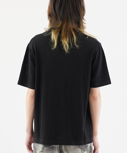 Theater code(シアターコード)の「Short Sleeve Mesh Tops / 半袖メッシュトップス(Tシャツ/カットソー・メンズ・ブラック/ホワイト・M/L)」の16枚目の写真