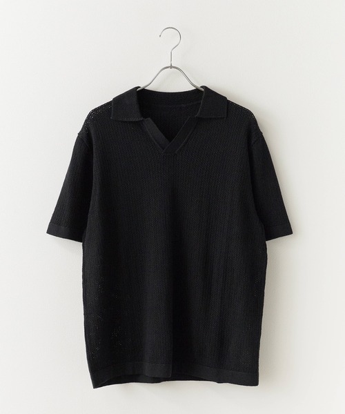Theater code(シアターコード)の「Short Sleeve Mesh Tops / 半袖メッシュトップス(Tシャツ/カットソー・メンズ・ブラック/ホワイト・M/L)」の22枚目の写真