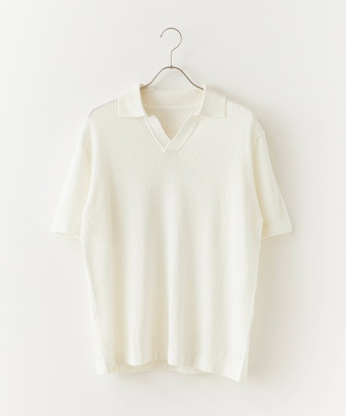 Theater code(シアターコード)の「Short Sleeve Mesh Tops / 半袖メッシュトップス(Tシャツ/カットソー・メンズ・ブラック/ホワイト・M/L)」の17枚目の写真