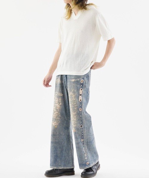 Theater code(シアターコード)の「Short Sleeve Mesh Tops / 半袖メッシュトップス(Tシャツ/カットソー・メンズ・ブラック/ホワイト・M/L)」の20枚目の写真