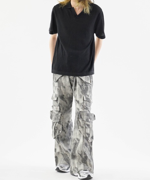 Theater code(シアターコード)の「Short Sleeve Mesh Tops / 半袖メッシュトップス(Tシャツ/カットソー・メンズ・ブラック/ホワイト・M/L)」の13枚目の写真