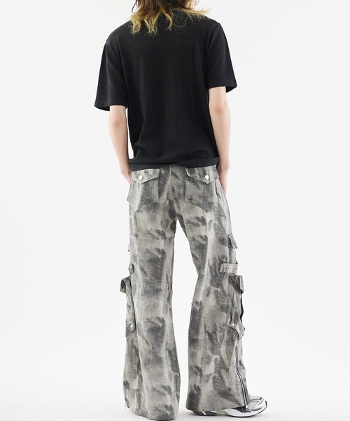 Theater code(シアターコード)の「Short Sleeve Mesh Tops / 半袖メッシュトップス(Tシャツ/カットソー・メンズ・ブラック/ホワイト・M/L)」の14枚目の写真