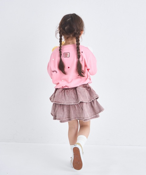 pairmanon（ペアマノン）の「【UVカット】【吸水速乾】【接触冷感】サマーファンクション カラフル 刺繍 Tシャツ（Tシャツ/カットソー・キッズ・ホワイト/ピンク/ブラック・100/110/120/130/140/150/90）」の20枚目の写真