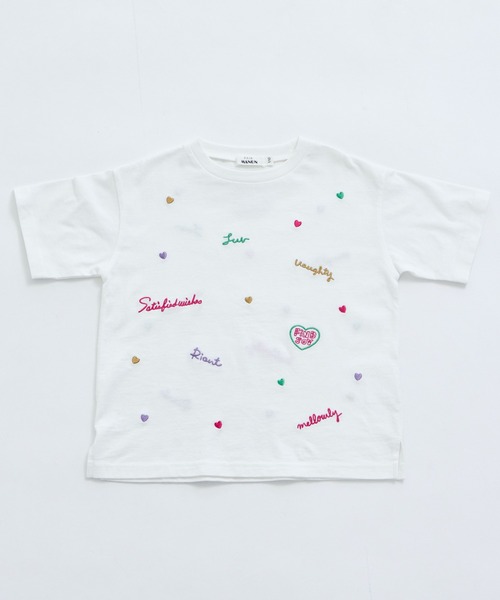 pairmanon（ペアマノン）の「【UVカット】【吸水速乾】【接触冷感】サマーファンクション カラフル 刺繍 Tシャツ（Tシャツ/カットソー・キッズ・ホワイト/ピンク/ブラック・100/110/120/130/140/150/90）」の22枚目の写真