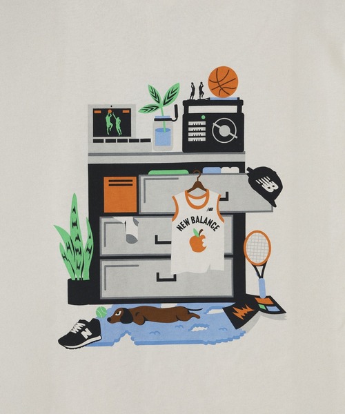 NEW BALANCE（ニューバランス）の「NEW BALANCE X Drake Cereal Room TEE MT51972（Tシャツ/カットソー・メンズ・ホワイト/ベージュ・M/L/XL）」の9枚目の写真