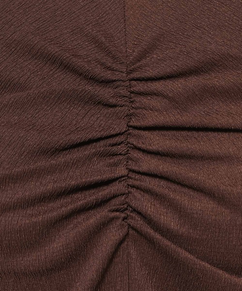 mysty woman(ミスティウーマン)の「フロントギャザーカットSS 581409(Tシャツ/カットソー・レディース・ブラウン/ブラック/アイボリー・FREE)」の16枚目の写真