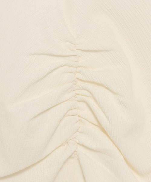 mysty woman(ミスティウーマン)の「フロントギャザーカットSS 581409(Tシャツ/カットソー・レディース・ブラウン/ブラック/アイボリー・FREE)」の17枚目の写真