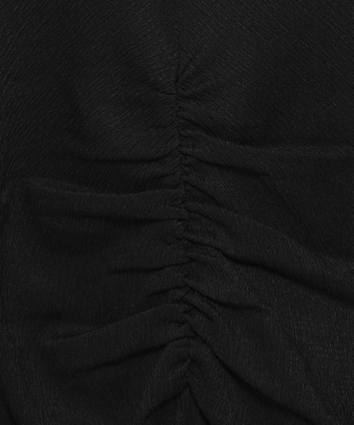 mysty woman(ミスティウーマン)の「フロントギャザーカットSS 581409(Tシャツ/カットソー・レディース・ブラウン/ブラック/アイボリー・FREE)」の18枚目の写真