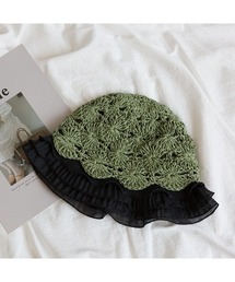 Ritzy（リッツィー）の「4色展開　軽量　レース付きファッションハート（ハット）」