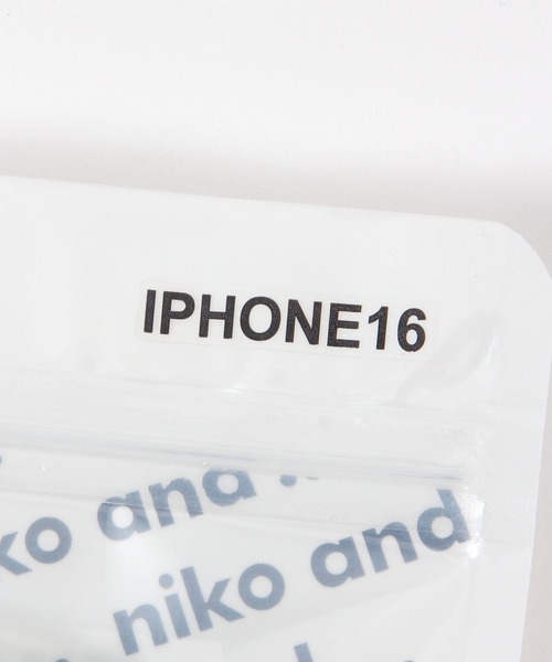 niko and...（ニコアンド）の「オリジナルニコロゴアクリルパーツ付きケース（iPhone16）（スマホケース/カバー・レディース・オレンジ/ライトブルー・0）」の16枚目の写真