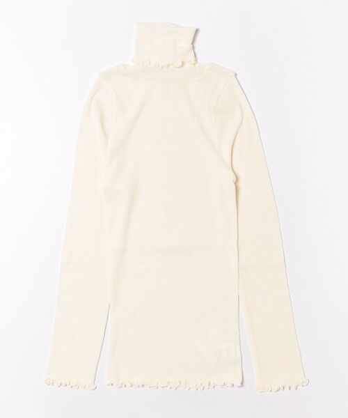 me.(ミードット)の「【 me. / ミードット 】merino washable wool タートルネック me-23309 HPI(ニット/セーター・レディース・イエロー/ベージュ/ライトブルー/グレイッシュベージュ/アイボリー/オフホワイト/チャコール・FREE)」の2枚目の写真