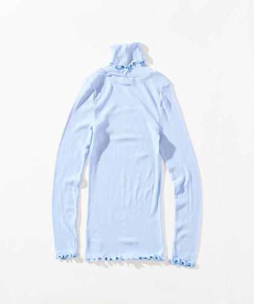 me.(ミードット)の「【 me. / ミードット 】merino washable wool タートルネック me-23309 HPI(ニット/セーター・レディース・イエロー/ベージュ/ライトブルー/グレイッシュベージュ/アイボリー/オフホワイト/チャコール・FREE)」の11枚目の写真