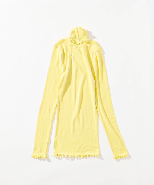 me.(ミードット)の「【 me. / ミードット 】merino washable wool タートルネック me-23309 HPI(ニット/セーター・レディース・イエロー/ベージュ/ライトブルー/グレイッシュベージュ/アイボリー/オフホワイト/チャコール・FREE)」の12枚目の写真