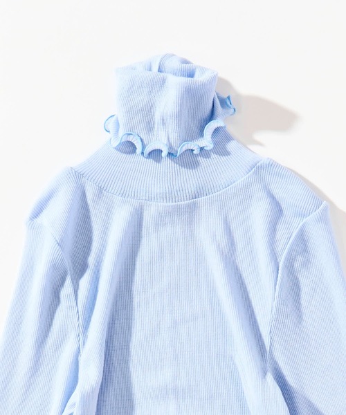 me.(ミードット)の「【 me. / ミードット 】merino washable wool タートルネック me-23309 HPI(ニット/セーター・レディース・イエロー/ベージュ/ライトブルー/グレイッシュベージュ/アイボリー/オフホワイト/チャコール・FREE)」の14枚目の写真