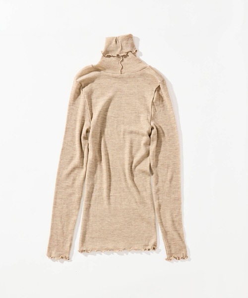 me.(ミードット)の「【 me. / ミードット 】merino washable wool タートルネック me-23309 HPI(ニット/セーター・レディース・イエロー/ベージュ/ライトブルー/グレイッシュベージュ/アイボリー/オフホワイト/チャコール・FREE)」の10枚目の写真