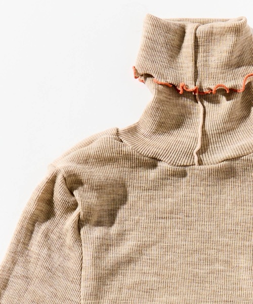 me. / ミードット 】merino washable wool タートルネック me-23309