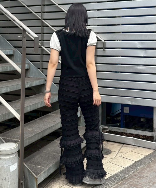 Candy Stripper（キャンディストリッパー）の「ASCII ART DOG Tシャツ（Tシャツ/カットソー・レディース・オフホワイト/ライトブルー/ブラック・FREE）」の19枚目の写真