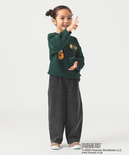 B:MING by BEAMS（ビーミングバイビームス）の「Peanuts 総柄 プリント スウェット 2025FW（90～140cm）（スウェット・キッズ・ダークグリーン/ホワイト系その他5・90/100/110/120/130/140）」の11枚目の写真