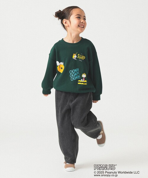 B:MING by BEAMS（ビーミングバイビームス）の「Peanuts 総柄 プリント スウェット 2025FW（90～140cm）（スウェット・キッズ・ダークグリーン/ホワイト系その他5・90/100/110/120/130/140）」の12枚目の写真