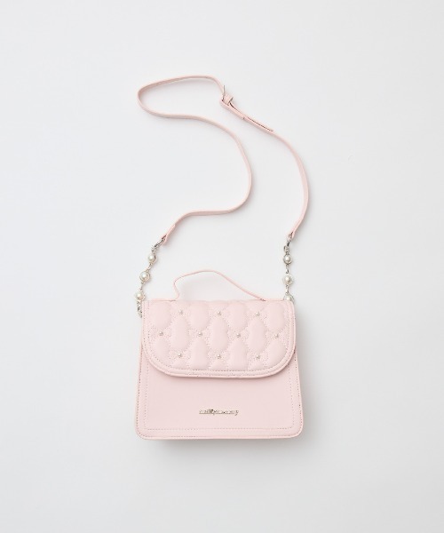 mellfy memory(メルフィーメモリー)の「Ribbon quilting eternity bag(ショルダーバッグ・レディース・ベビーピンク/ピンク/ホワイト・FREE)」の7枚目の写真