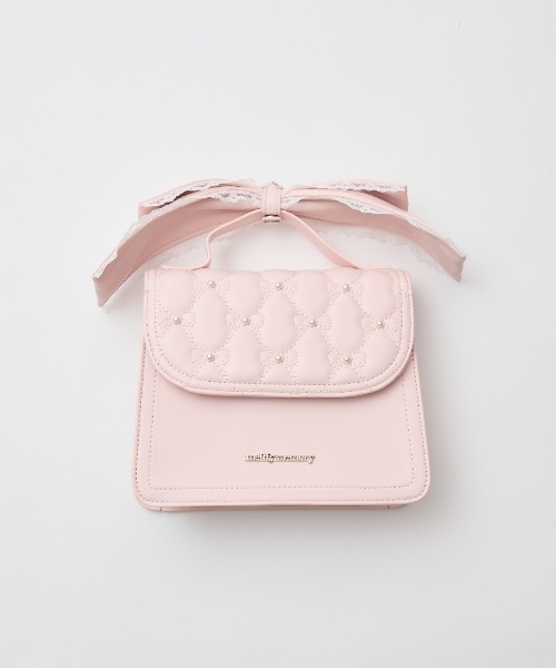 mellfy memory(メルフィーメモリー)の「Ribbon quilting eternity bag(ショルダーバッグ・レディース・ベビーピンク/ピンク/ホワイト・FREE)」の9枚目の写真