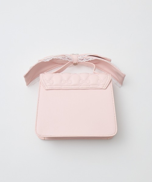mellfy memory(メルフィーメモリー)の「Ribbon quilting eternity bag(ショルダーバッグ・レディース・ベビーピンク/ピンク/ホワイト・FREE)」の10枚目の写真