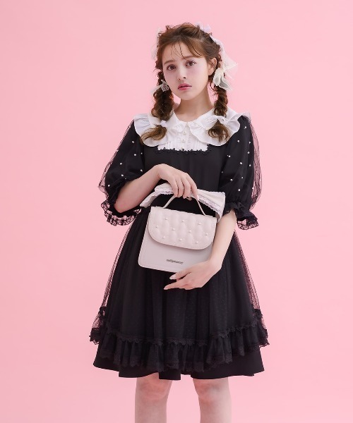 mellfy memory(メルフィーメモリー)の「Ribbon quilting eternity bag(ショルダーバッグ・レディース・ベビーピンク/ピンク/ホワイト・FREE)」の14枚目の写真
