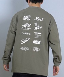 lost（ロスト）の「ムラサキスポーツ限定【...lost/ロスト】LOGOS LS TEE 機能素材 ロンT AIRDRY L25F-2206（Tシャツ/カットソー・メンズ）」