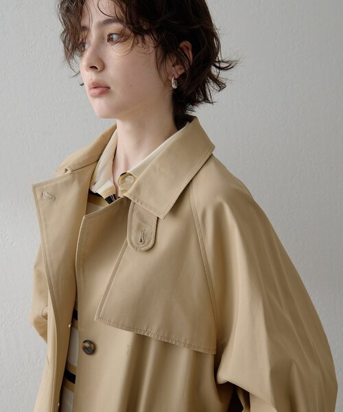 セール】【THE PAUSE】ショートバルマカンコート（ステンカラーコート