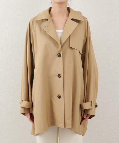 【RAXA】BELTED STEN COAT バルマカンコート RAXA】BELTED STEN COAT バルマカンコート バルマカンコート-Women