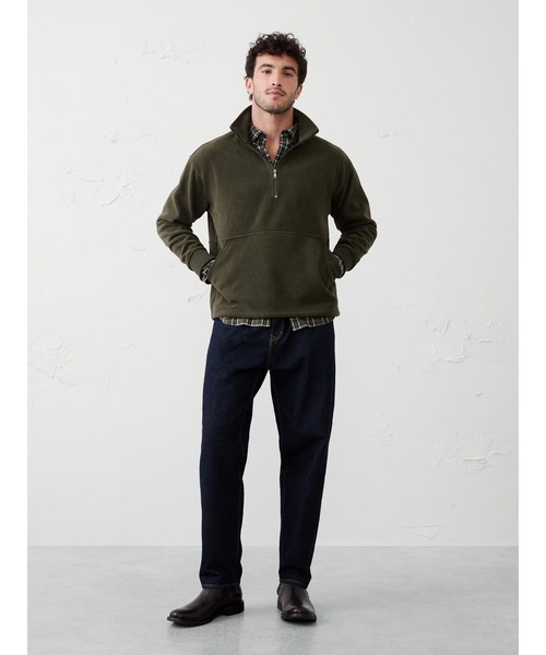 BANANA REPUBLIC FACTORY STORE(バナナリパブリック ファクトリーストア)の「BANANA REPUBLIC FACTORY STORE ニットハーフジップスウェットシャツ(スウェット・メンズ・ベージュ/ダークグリーン・L/S/M/XL)」の6枚目の写真