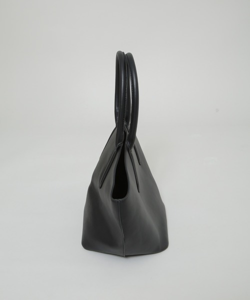 NANO universe（ナノユニバース）の「ラウンドシンプルトートバッグ（トートバッグ・レディース・ブラック/ライトグレー/ブラウン・FREE）」の7枚目の写真