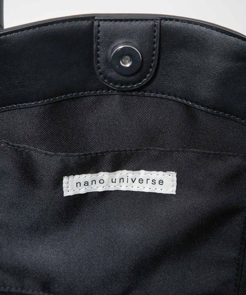 NANO universe（ナノユニバース）の「ラウンドシンプルトートバッグ（トートバッグ・レディース・ブラック/ライトグレー/ブラウン・FREE）」の8枚目の写真