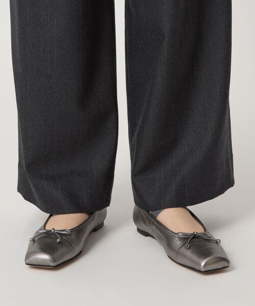 ODETTE E ODILE（オデットエオディール）の「ベルトバレエ フラット10↓↑（バレエシューズ・レディース・シルバー/ブラック/ブラウン系・22.5cm/23cm/24.5cm/23.5cm/22cm/25cm/24cm）」の5枚目の写真