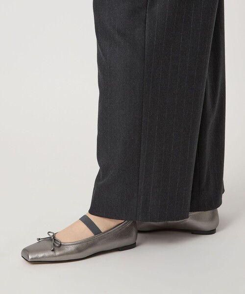 ODETTE E ODILE（オデットエオディール）の「ベルトバレエ フラット10↓↑（バレエシューズ・レディース・シルバー/ブラック/ブラウン系・22.5cm/23cm/24.5cm/23.5cm/22cm/25cm/24cm）」の6枚目の写真