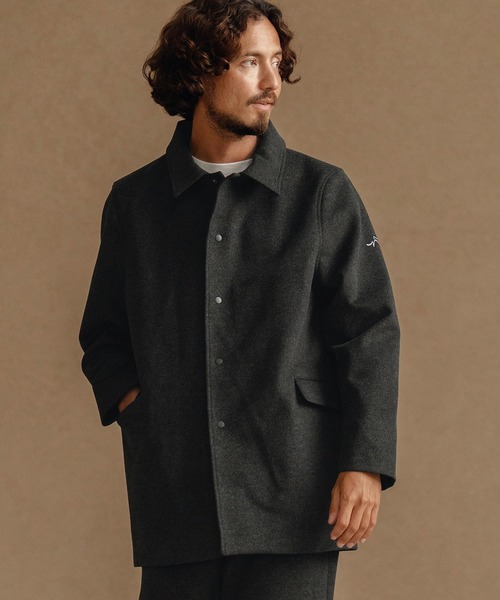CALL&RESPONSE（コールアンドレスポンス）の「mj10892-ステンカラーコート-スーパーストレッチ（ステンカラーコート・メンズ・チャコール/ブラウン・2/4/5）」の2枚目の写真